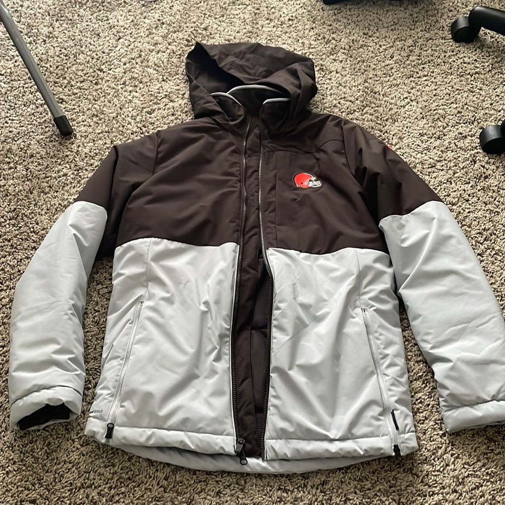 Nike Cleveland Browns sideline team winter coat